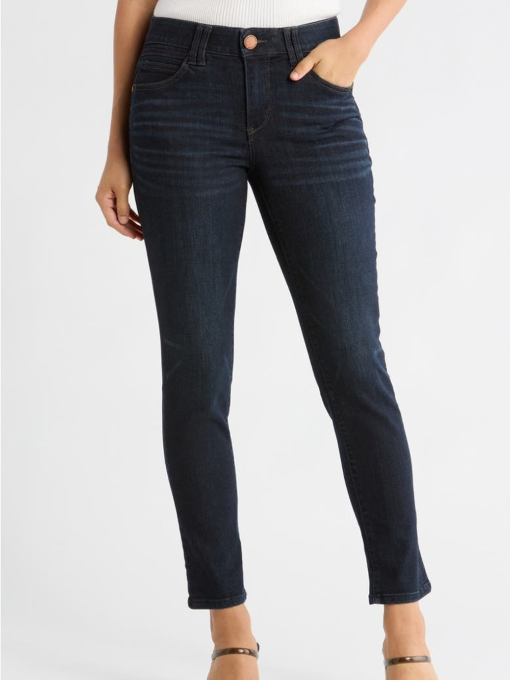 Democracy "Ab"solution Skinny Jeans Dark Wash Indigo Tummy Control Size 10